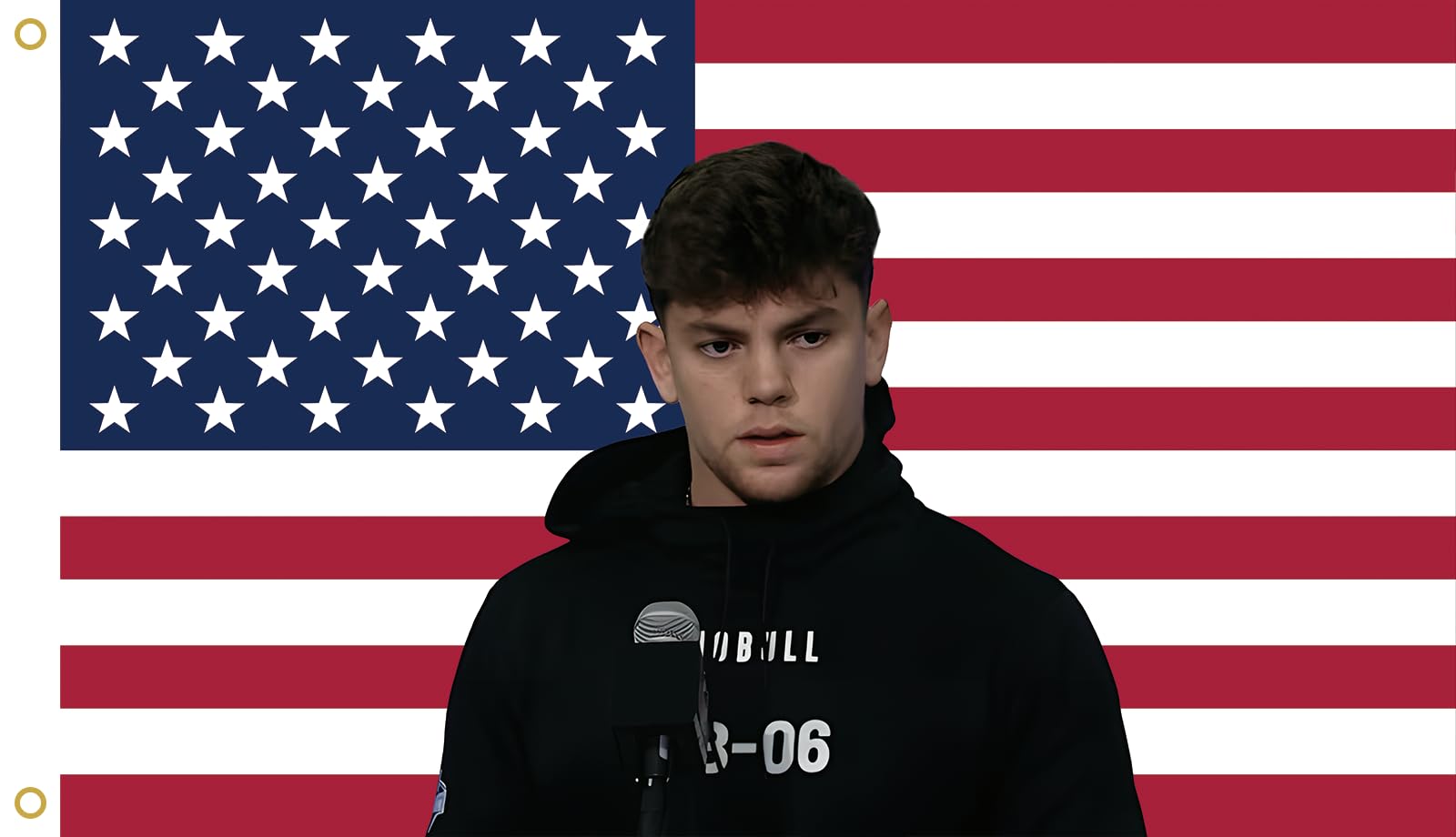  MAGJIUKE Cooper American Flag Wall Tapestry, High-Quality Polyester, Ideal for Bedroom and Dorm Decor, Large 3x5 Feet S