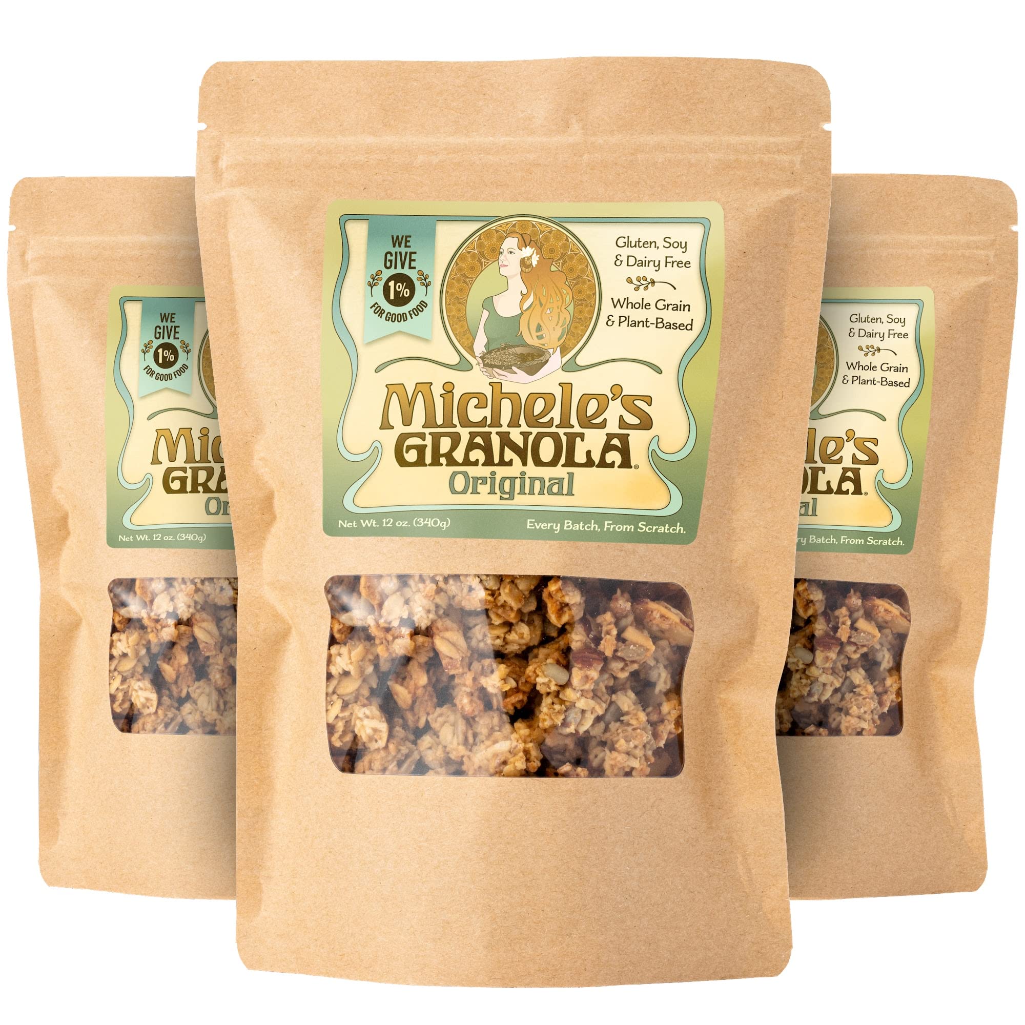 Michele's Granola Original Health-conscious Snack Pack of 3